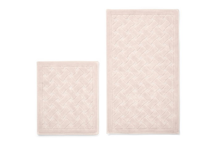 Mijölnir Juego de alfombrillas de baño de algodón, 2 piezas, Visón